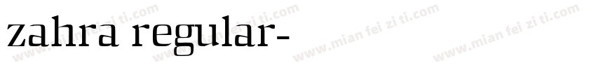 zahra regular字体转换